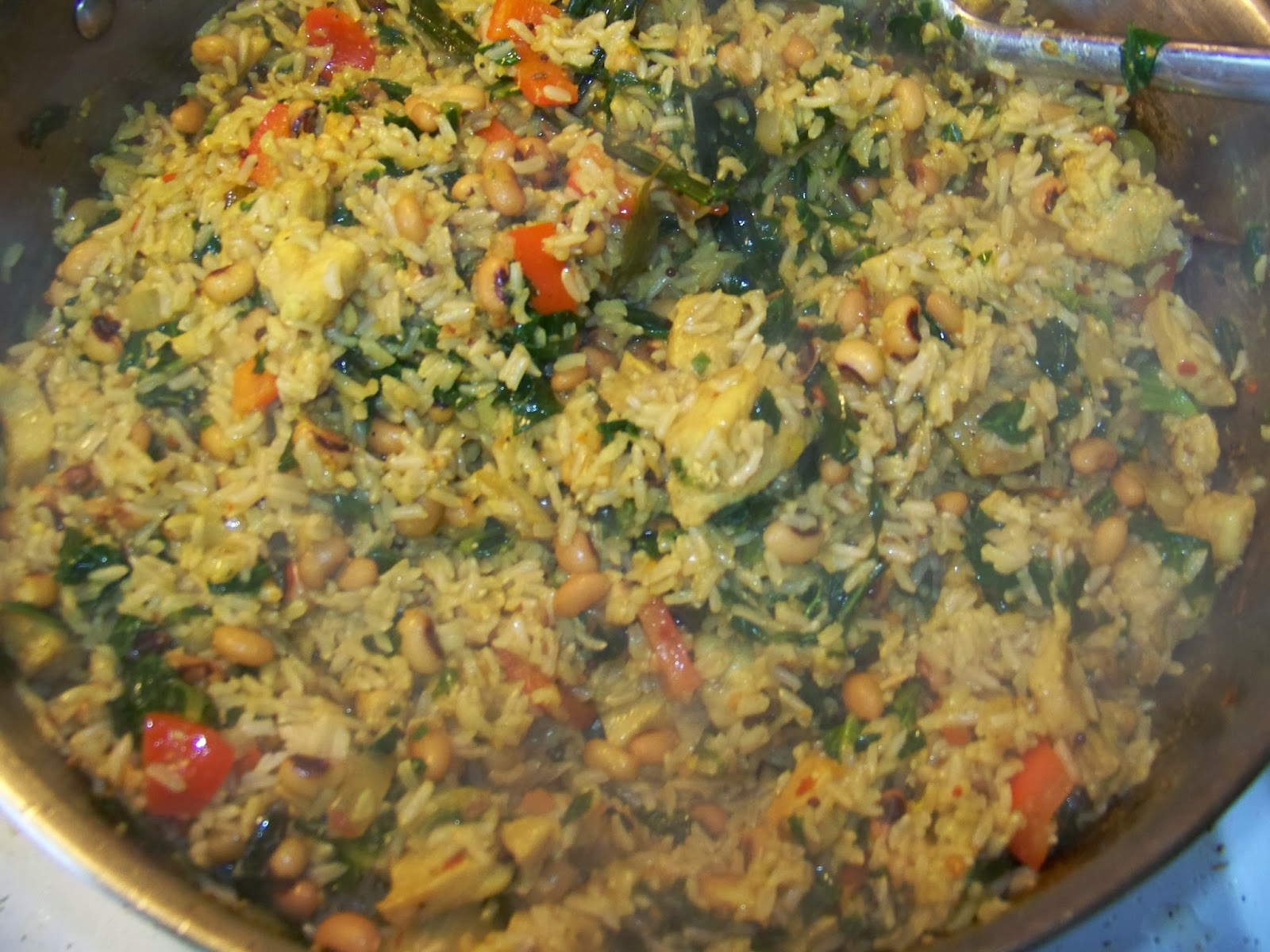 Kitchen Simmer New Year Hoppin' John Good Luck Rice Pilaf