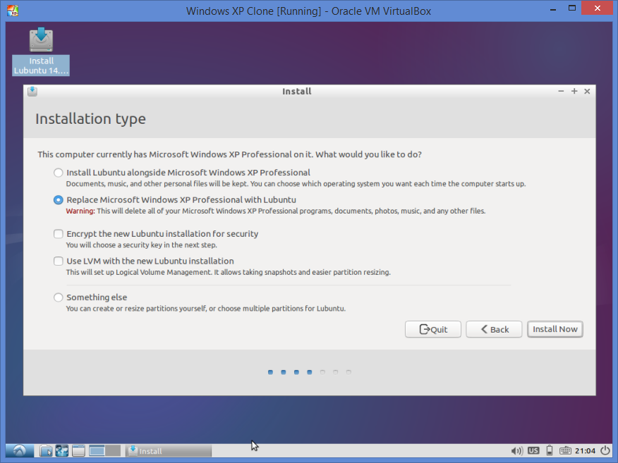 xp manual windows install