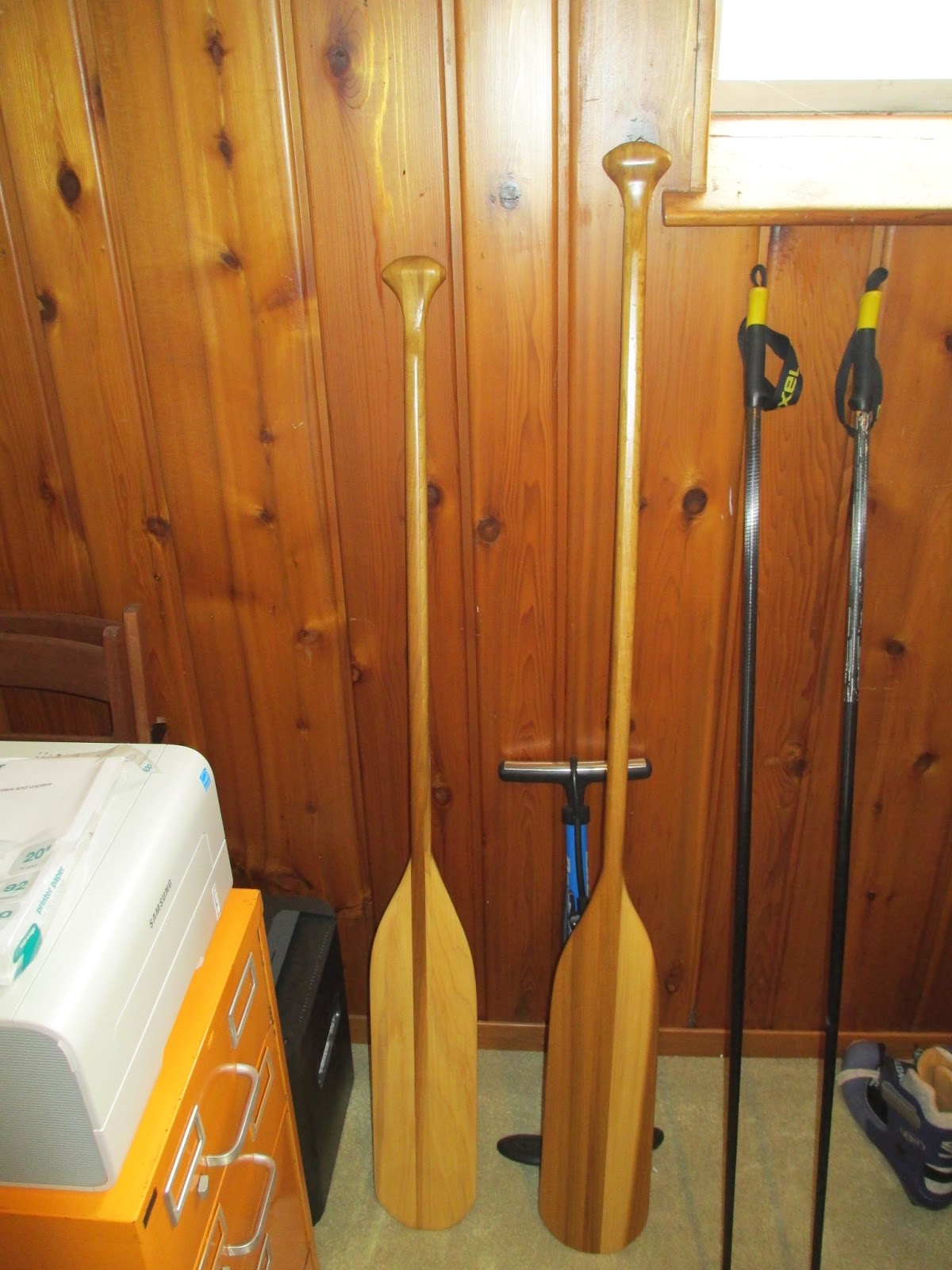 Handmade Wooden Canoe Paddles