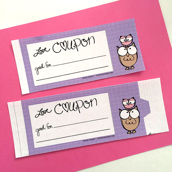 making a coupon book
