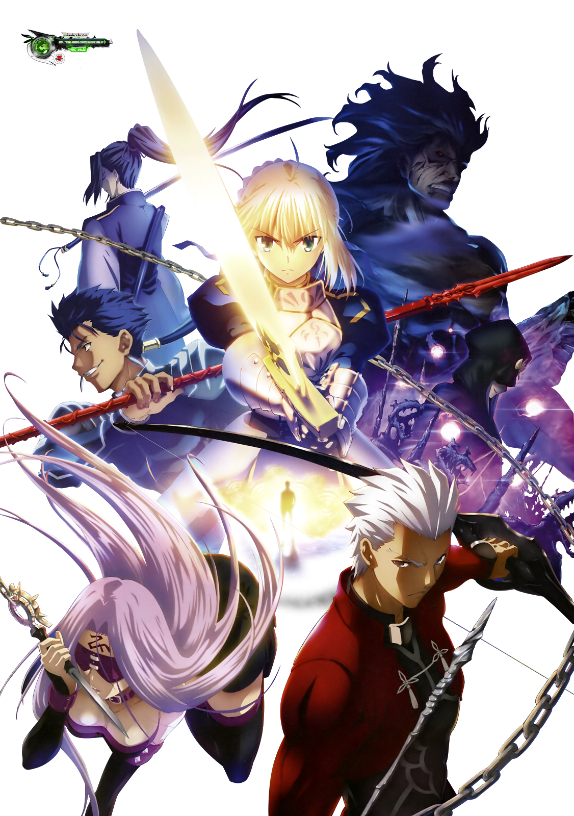 Fate Stay NightServants AW Remake HD Render ORS Anime Renders