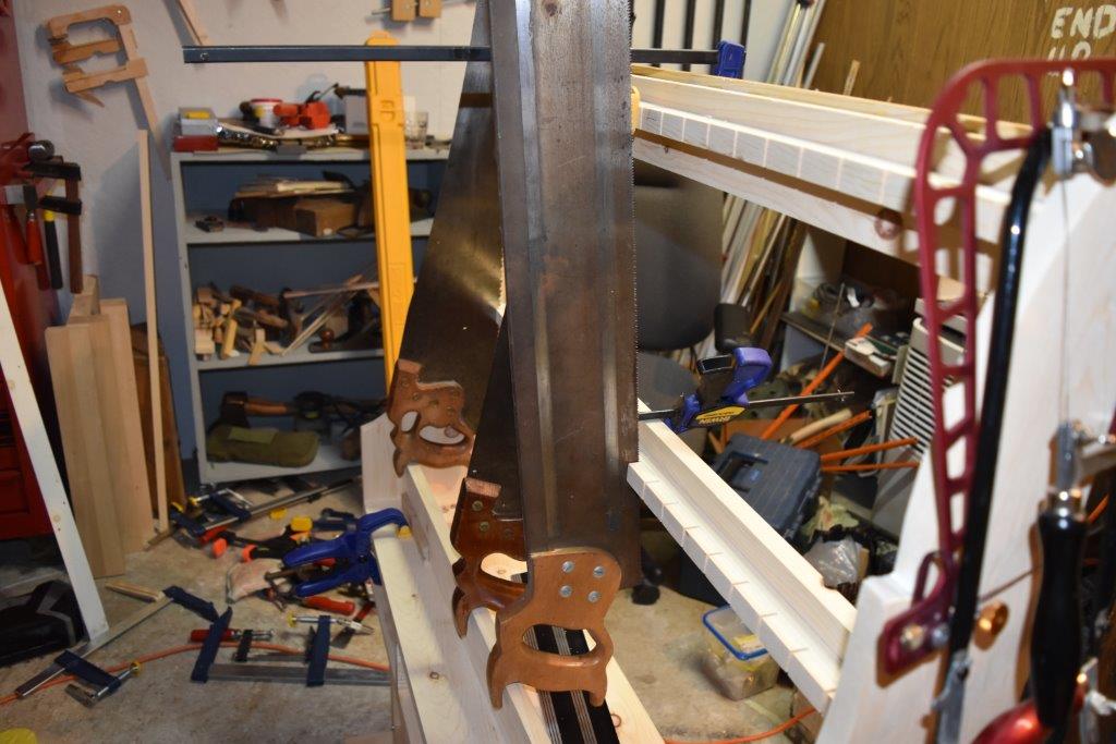 The Valley Woodworker Figuring out how to best hang the saws
