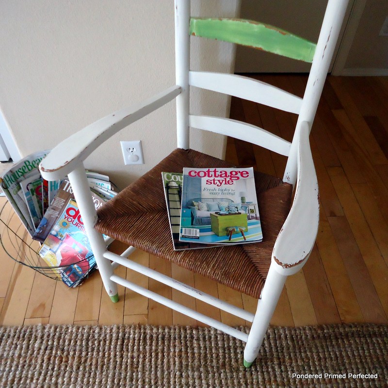 Pondered Primed Perfected Cottage Style Ladderback Chair Makeover