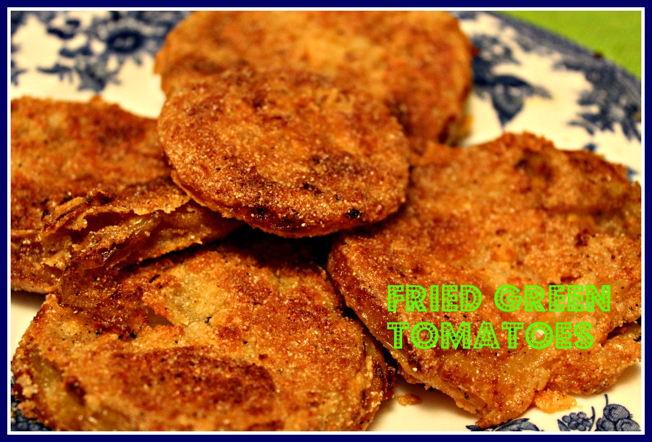 Sweet Tea and Cornbread Fried Green Tomatoes...a Southern Delicacy!