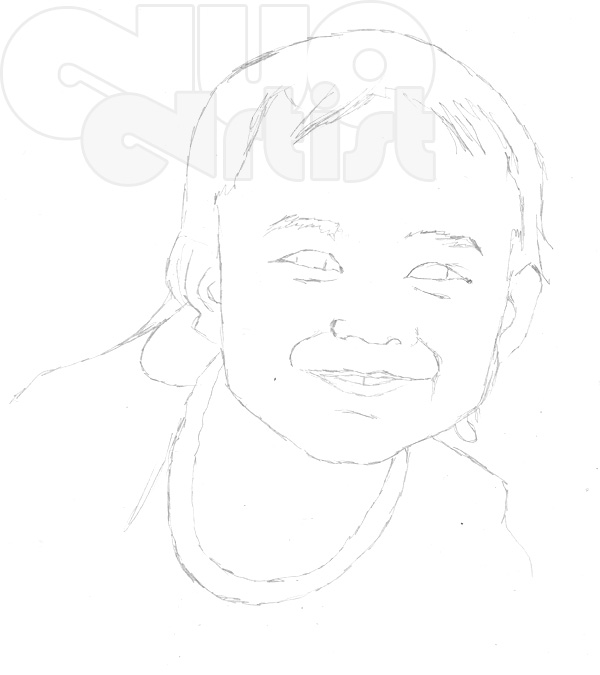 Pencil Sketch Tutorial 1 Sketching A Little Girl Duoartist