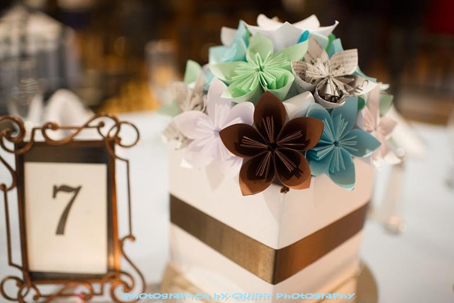 LWadamelon DIY Wedding Crafts Origami Flower Centerpieces