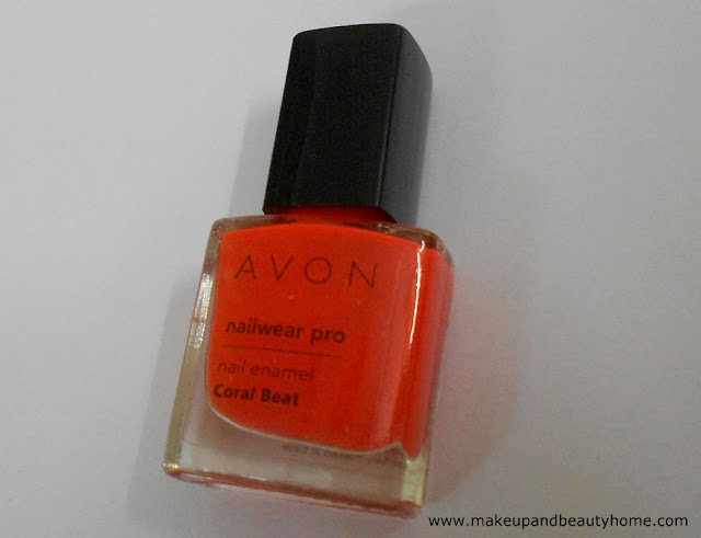 Avon Nailwear Pro+ Nail Enamel Coral Beat Review, Swatches and NOTD