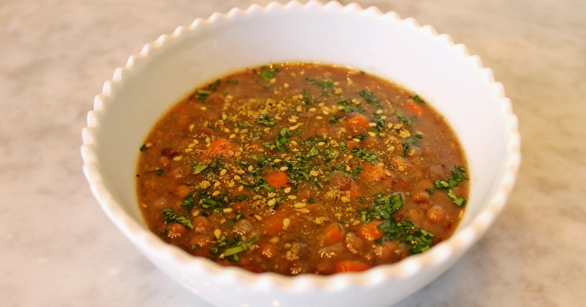 Beyond My Recipes Lentil Vegetable Soup with Za’atar