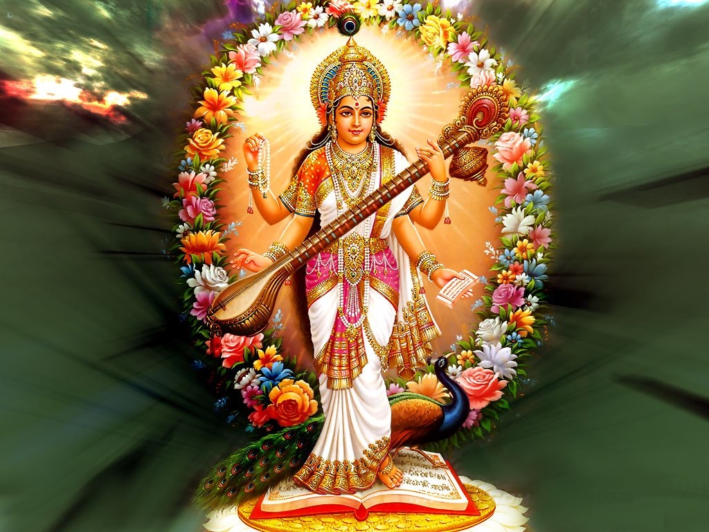 Maa Saraswati HD Wallpapers - Vidya Ki Devi Hindu Goddess Pics | God