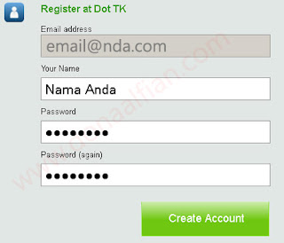 Cara Daftar Domain di Dot tk dan Membuat Website di 000Webhost