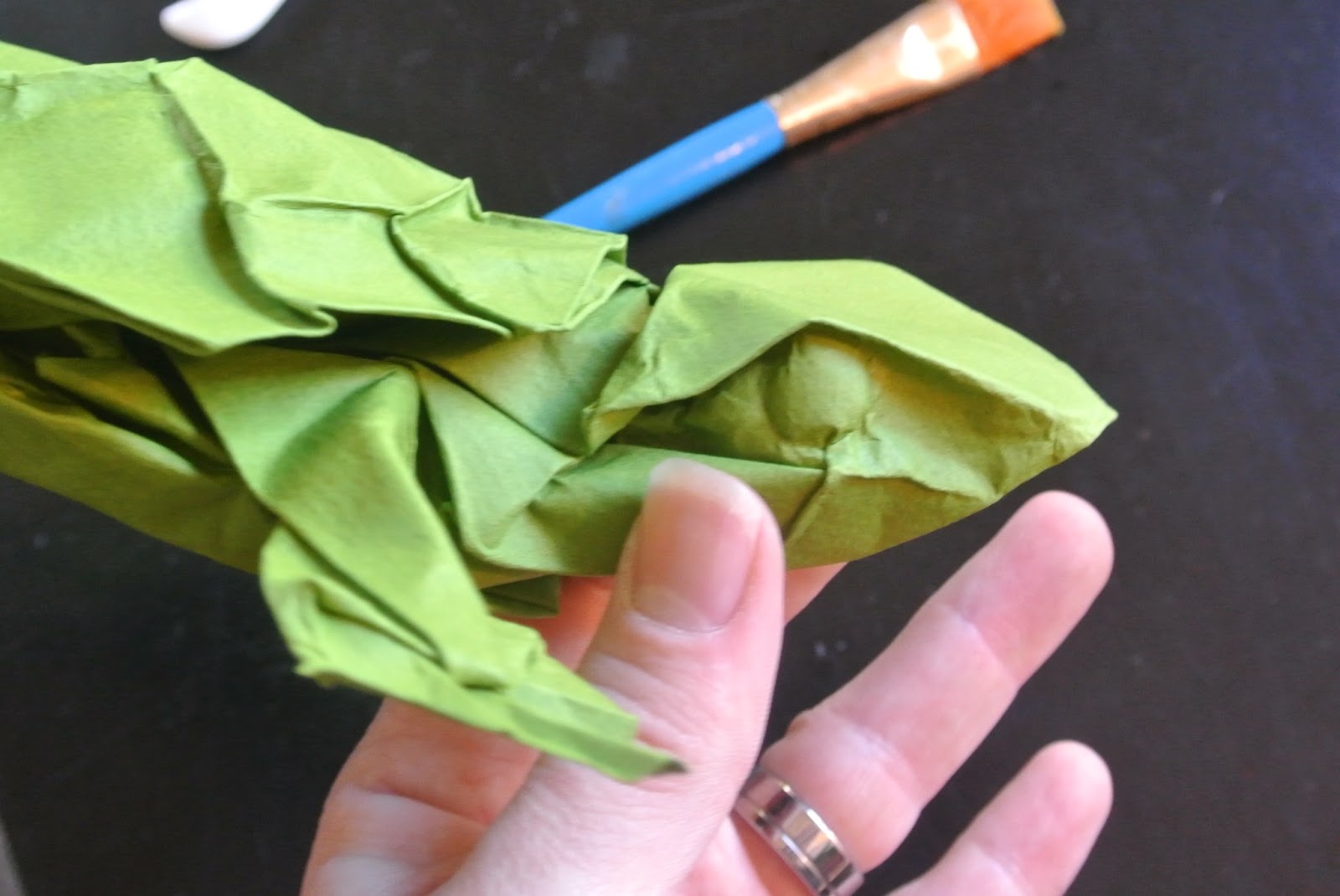 The Midnight Carver Wet Folding Cardstock Origami Turtle.