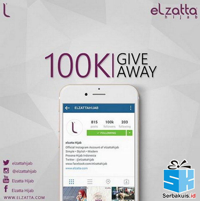 Elzatta 100K Giveaway Elzatta 100K Giveaway
