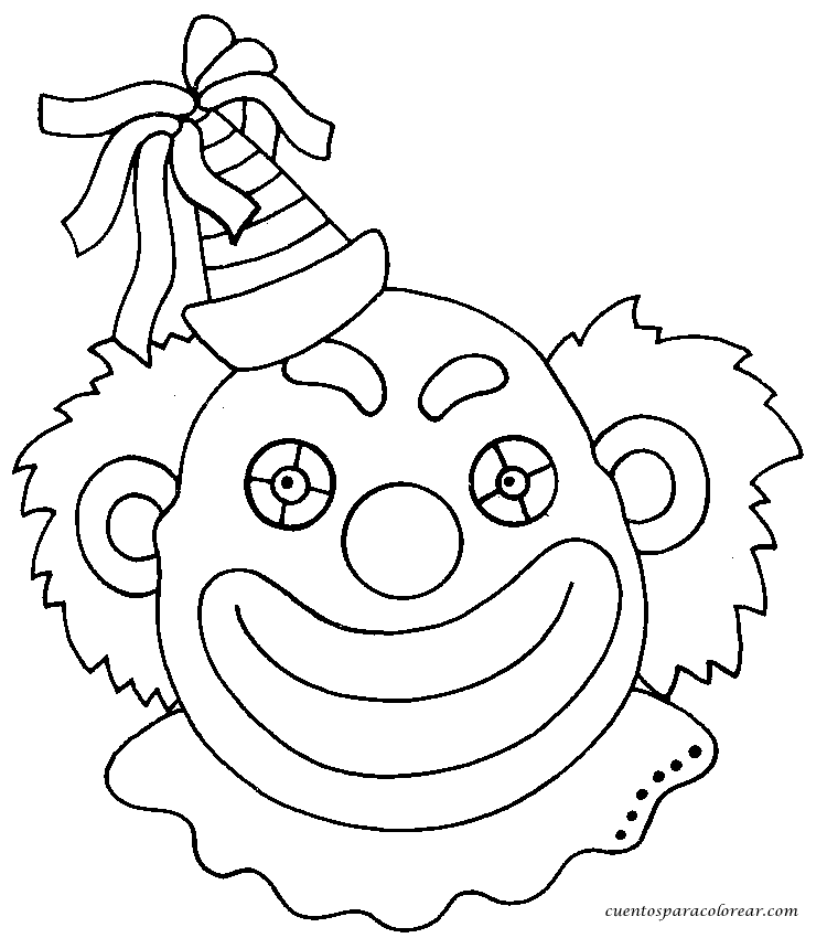 Dibujos para Colorear: Payasos para colorear