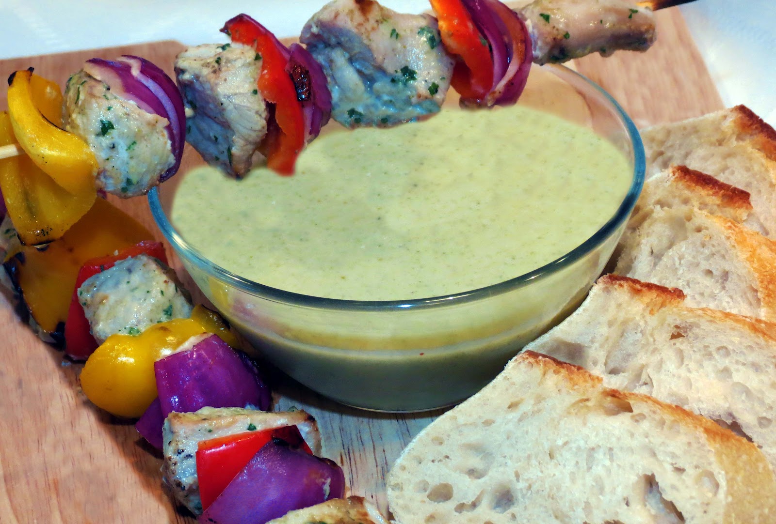 Dinner with the Welches MahiMahi Skewers with Artichoke Vinaigrette