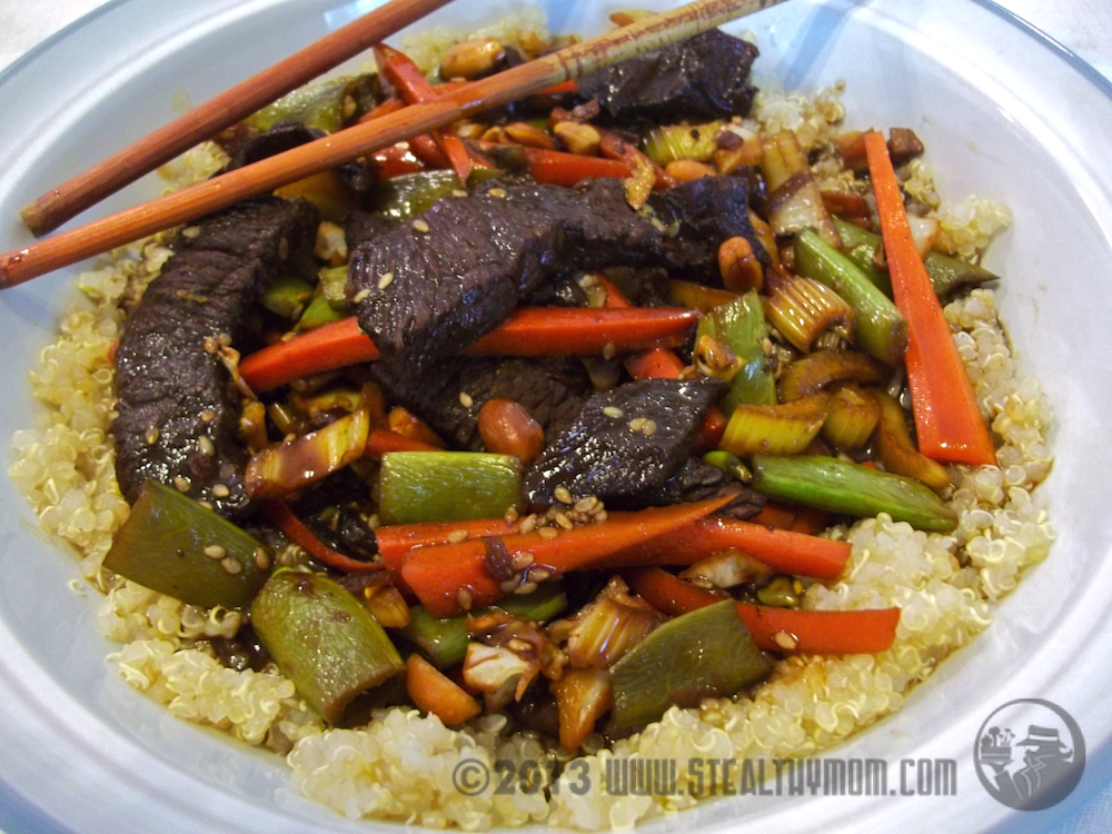Stealthy Mom Beef Teriyaki in Fifteen Minutes without Soy Sauce