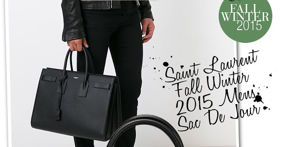 Slim leather tote bag - Saint Laurent - Men
