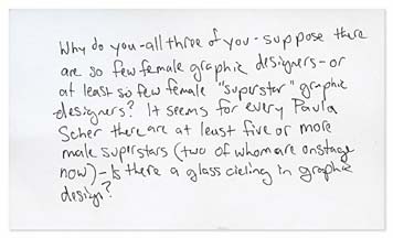 Feminism And Graphic Design Michael Bierut The Glass Ceiling