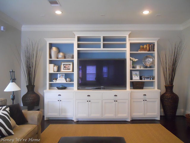 Media Cabinet Makeover Bookshelf Styling Home Design Interior