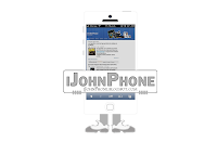 iJohnPhone Logo en blanco