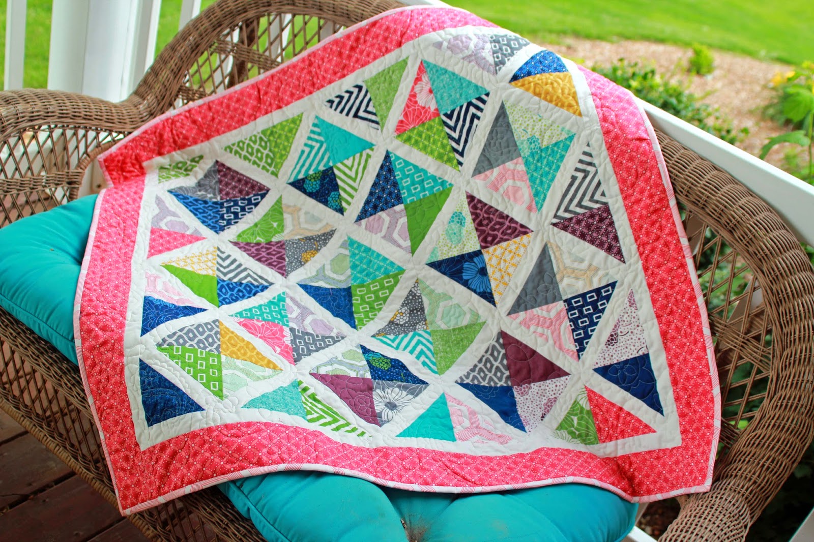 V and Co Simply Style fabric and lattice quilt pattern