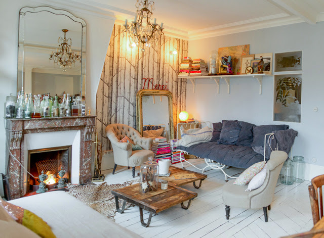 Intérieur parisien Décoration intérieur appartement Parisien XIe arrondissement - Le Petit Florilège - photo Richard Malaurie