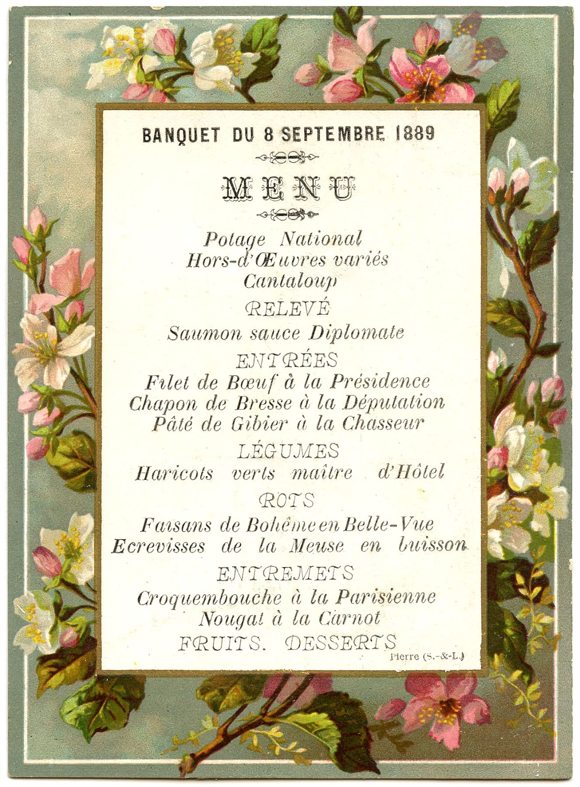 French Menu Graphics