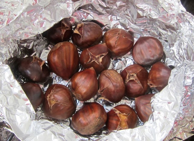 Food Lust People Love: Roasted chestnuts are easy to make at home, on the barbecue pit or in the oven. Either way, the chestnuts are succulently delicious. Give them a try!