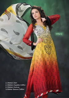 Dawood Hajiba De'Chiffon Women's Summer Collection 2013