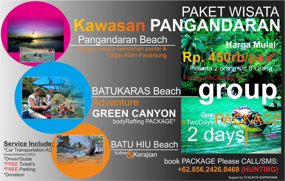 Paket Wisata Pangandaran & Green Canyon Hanya Rp. 850rb/Pack ~ WISATA