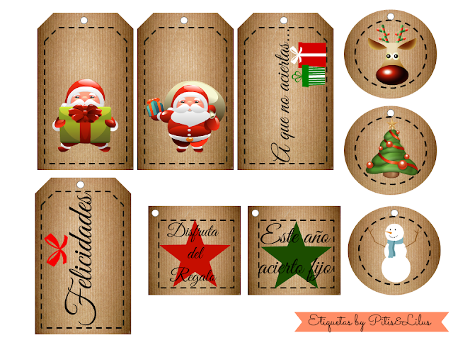 FREEBIE ETIQUETAS NAVIDAD CASTELLANO