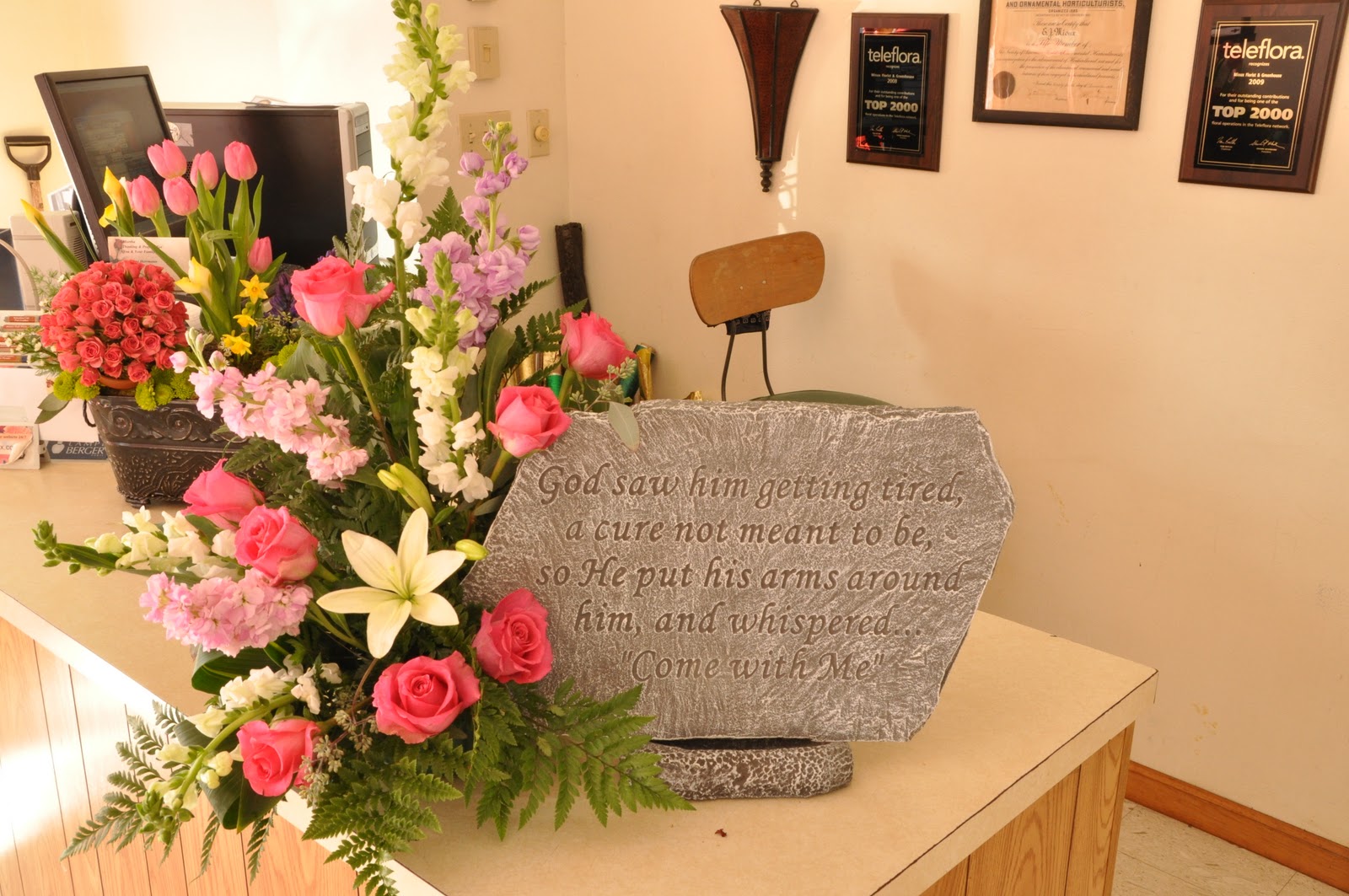 Funeral Flowers.... my dad's.