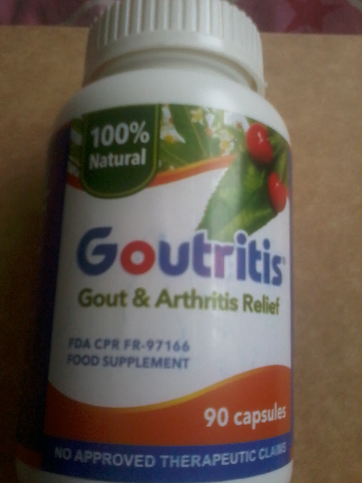Purple Plum Fairy Goutritis fights Gout with natural nutrients from