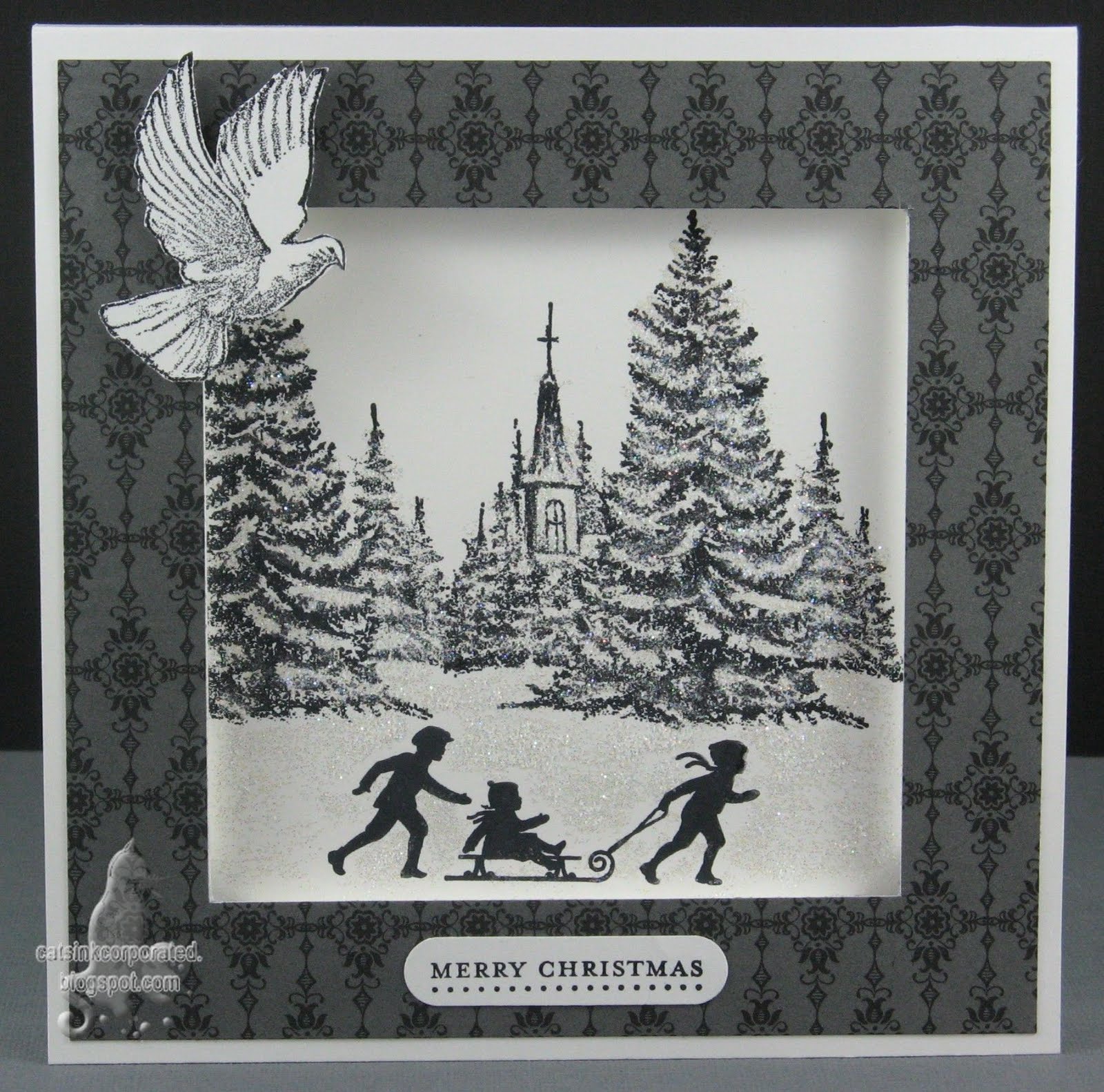 Cat's Ink.Corporated Just Add Ink 71 Black and White Only White