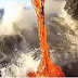 Momento em que a Lava se encontra com o Oceano
