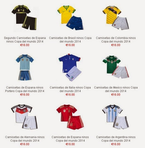 Equipaciones de futbol baratas 2015 online: nuevo camisetas de futbol ninos Copa del mundo 2014 ...