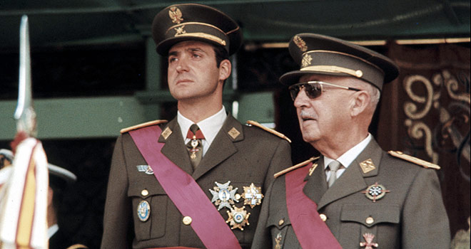 Juan Carlos y Franco