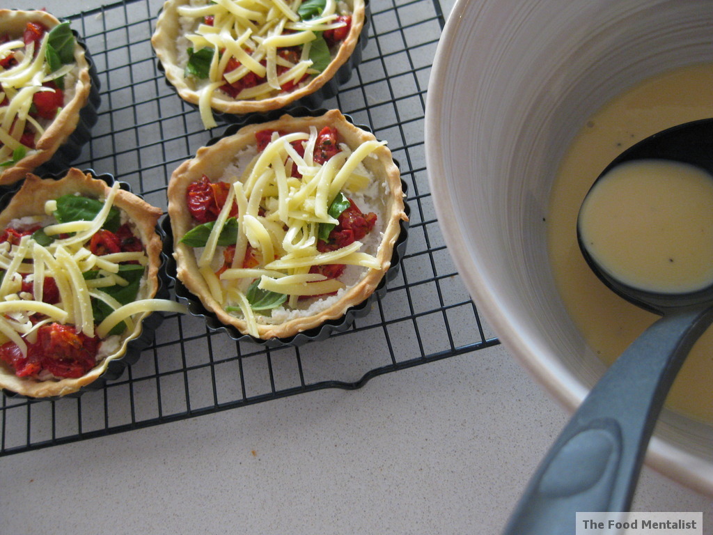 feta, basil & sundried tomato quiche
