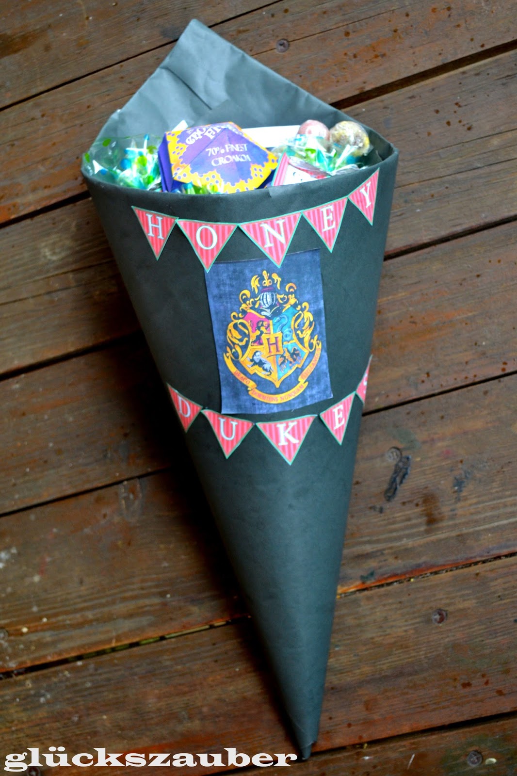 Gluckszauber Diy Harry Potter Schultute Mit Passender Fullung