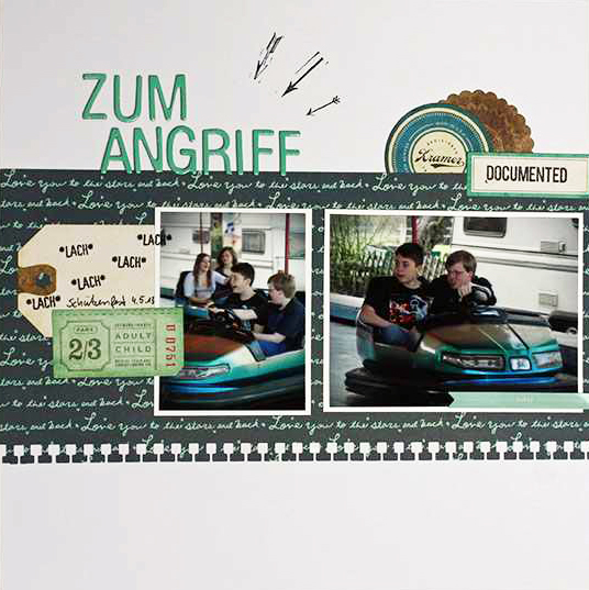 Scrapbooking-Kit im Juni - Layoutinspiration