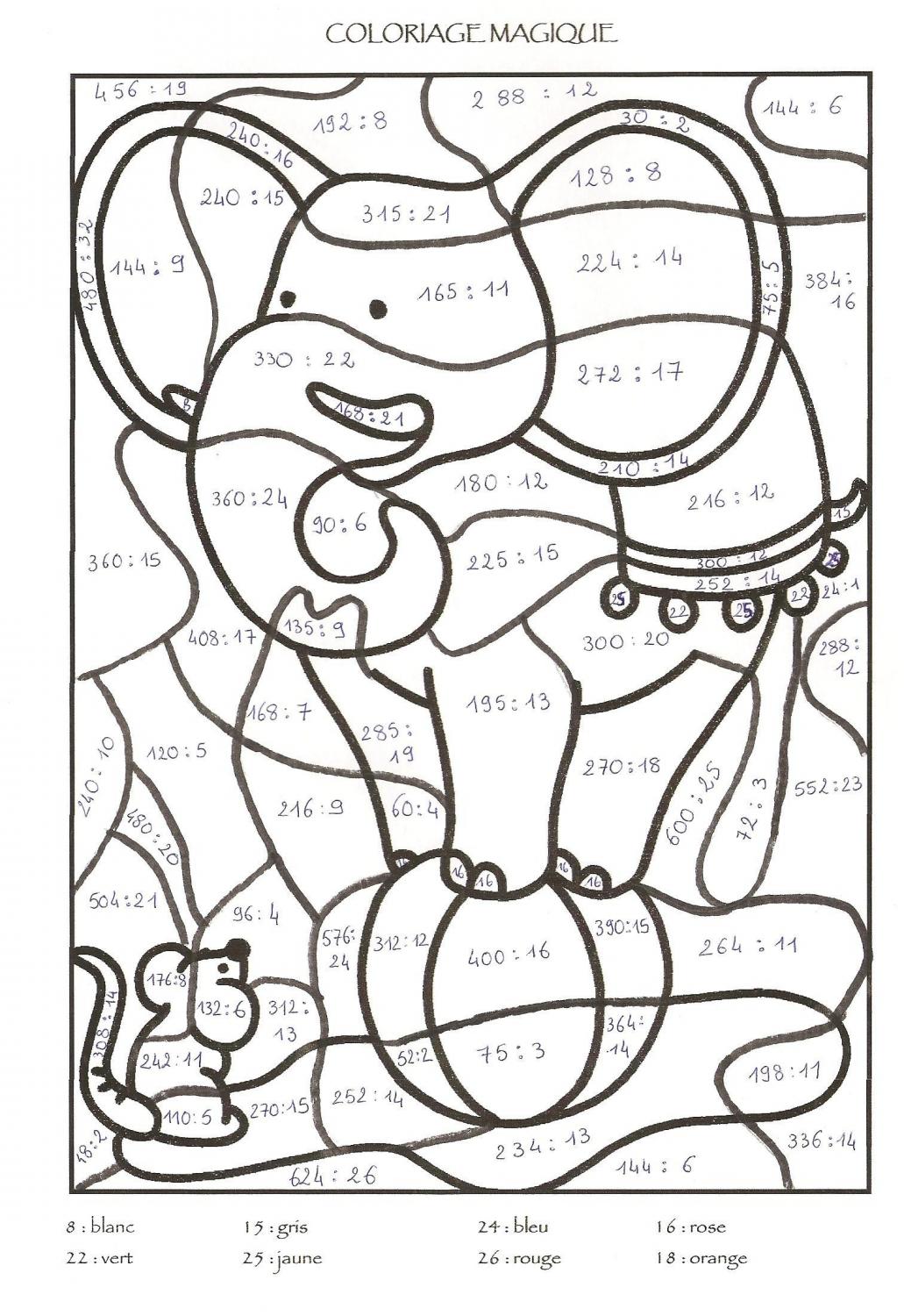 Coloriages Magiques Ce1  New Calendar Template Site