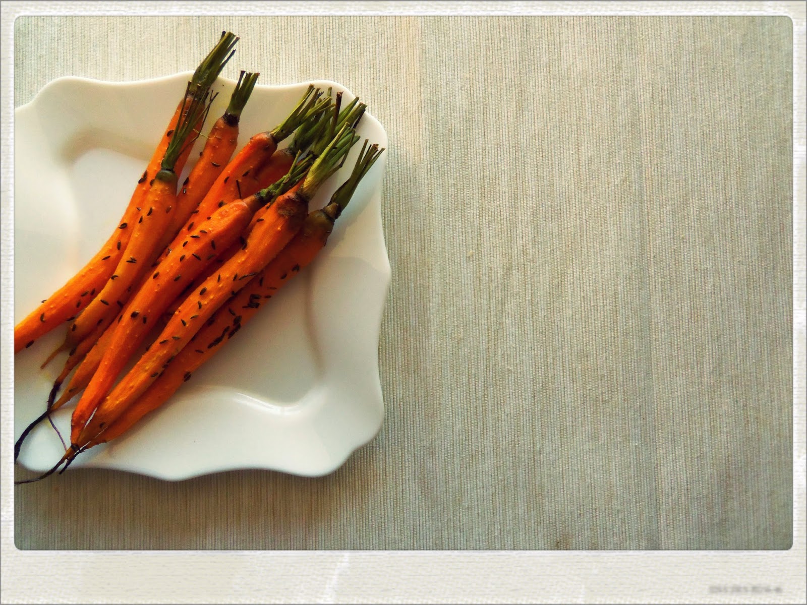 You've Got Meal! Oven Roasted Carrots with Cumin and Orange Juice