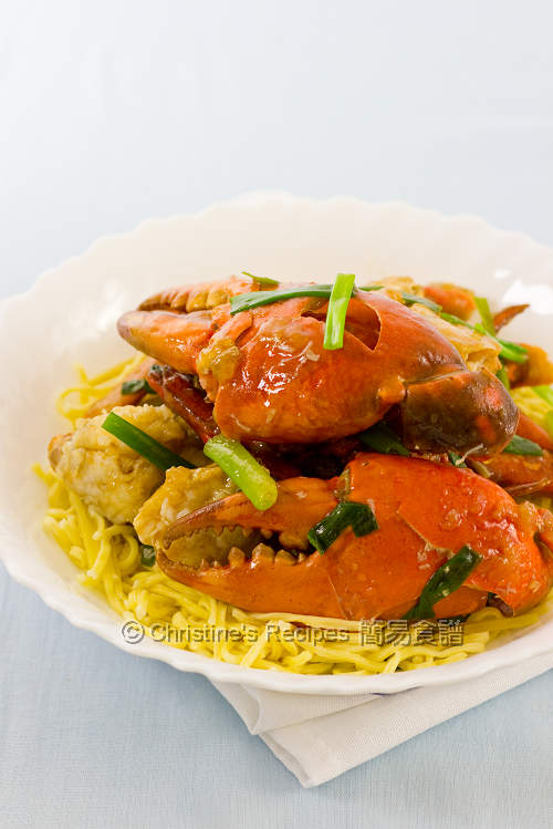 薑蔥炒蟹 Ginger and Scallion Crab with  Noodles01