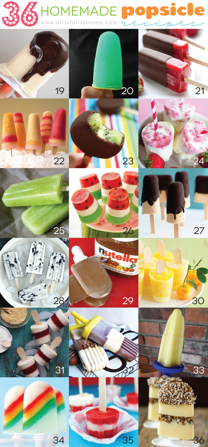 36 Homemade Popsicle Recipes (19-36)