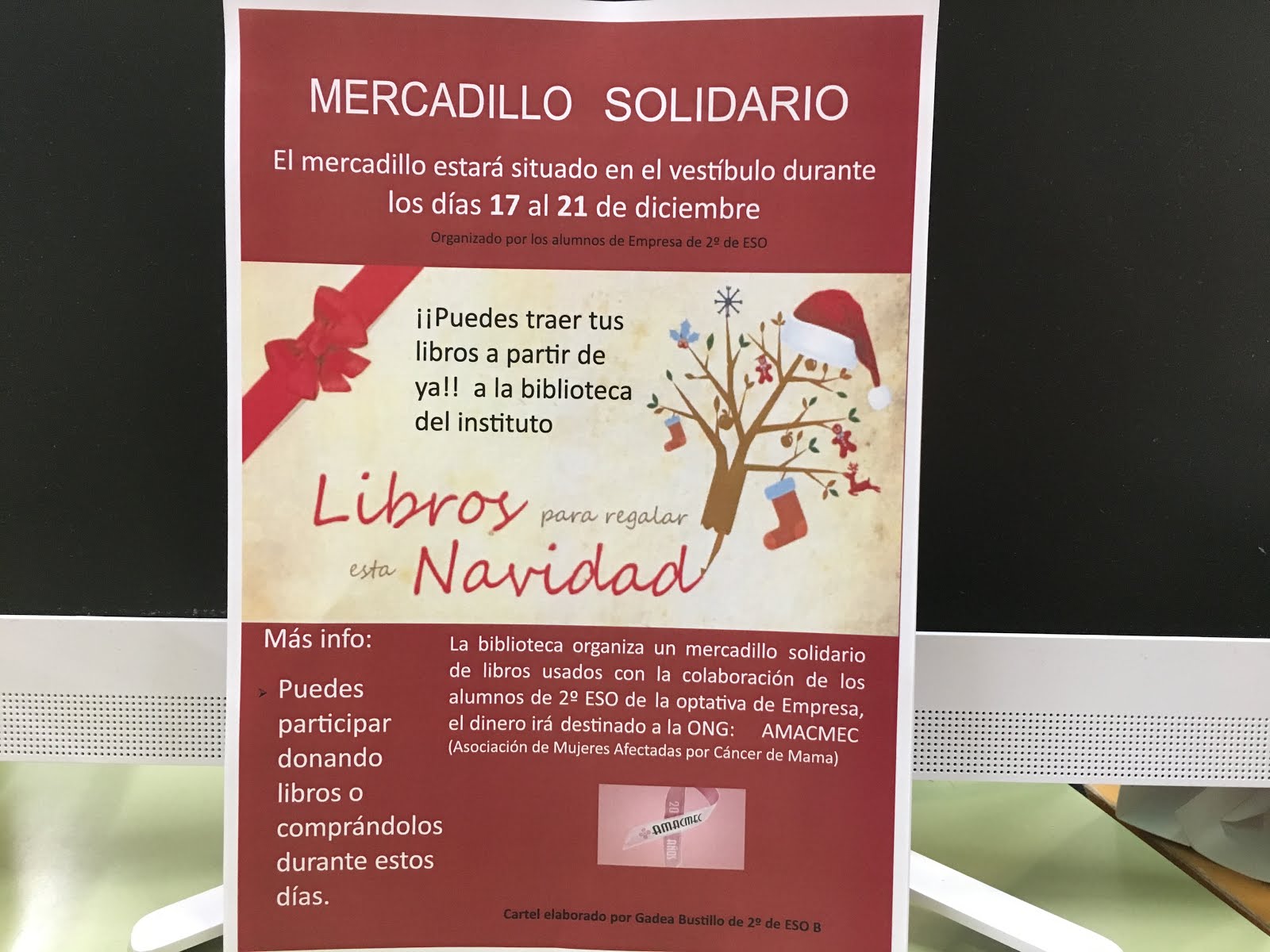 Celebramos la Navidad: Mercadillo solidario de libros: del 17 al 21 de diciembre