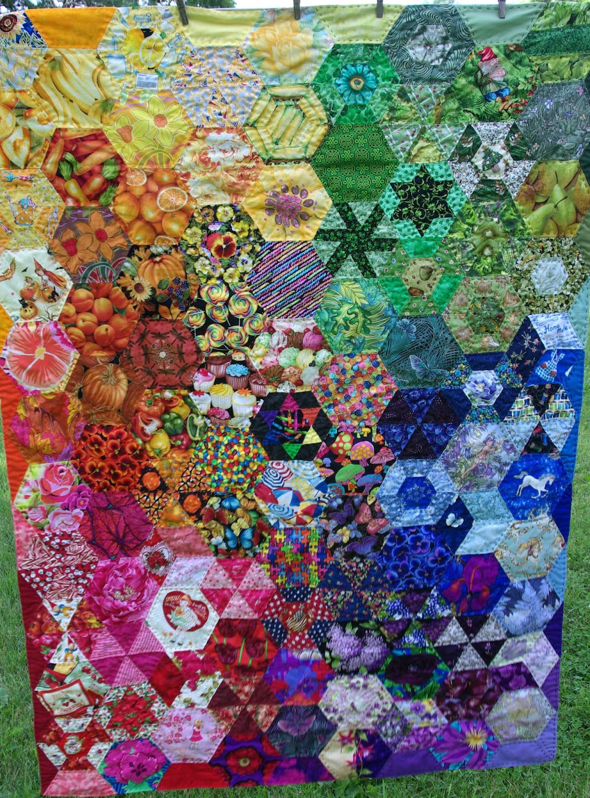 Sane, Crazy, Crumby Quilting: A Rainbow of Favorite Things - Finished