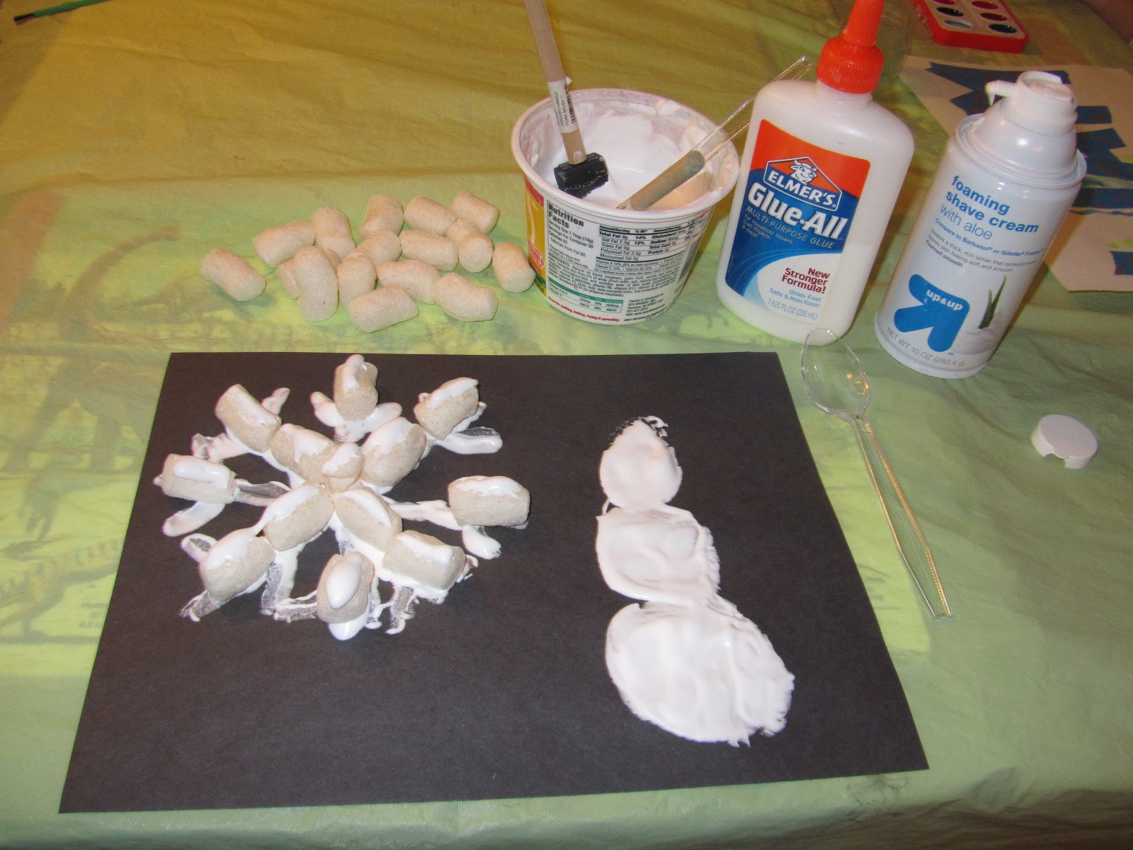 Kids Craft Shaving Cream And Glue