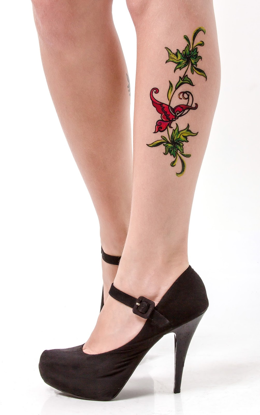 Tatuagem Temporária Feminina Grande Tribal Flores - Loja Tatuagem Mania