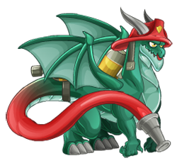 imagen del dragon bombero de dragon city