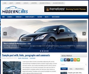 ModernCars 2 Column Blogger Template