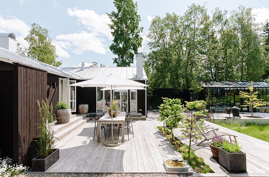 Living by miriam: fantastisk uteplats nordisk stil